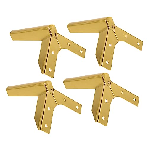 DIYEAH 4Stücke Metallmöbelfüße Höhe Verstellbare und Stabile Sofa Füße für Teetische Schränke und Möbel Langlebig Design Titanfarben Hohe Tragfähigkeit von DIYEAH