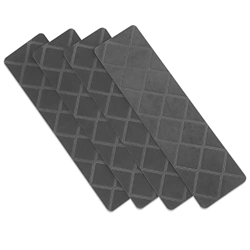 DIYEAH 4Stücke Treppenteppich Selbstklebend Rutschfeste Treppenläufer für Innen und Außen Antirutsch Teppich für Holzstufen Waschbar und Wiederverwendbar Design von DIYEAH