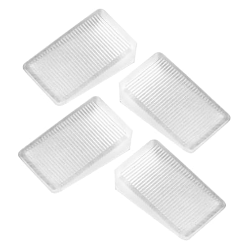 DIYEAH 4stücke Gummi Nivellieruntersetzer Für Möbel Tisch Distanzscheiben Zum Nivellieren Und Stabilisieren Keildesign rutschfest Für Bücherregal Sofa Etc von DIYEAH