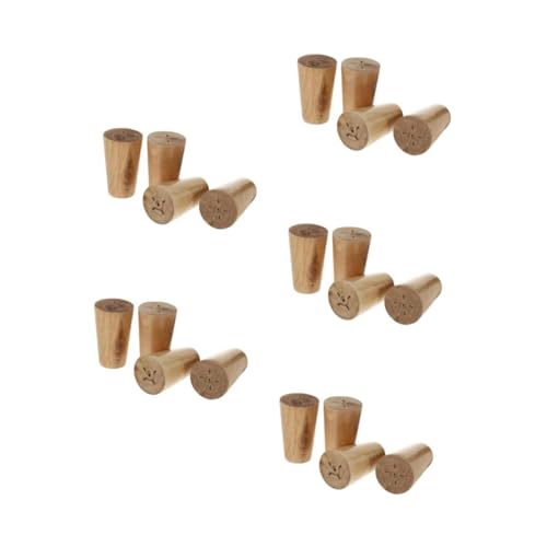 DIYEAH 5 Sätze Beine Für Würfelaufbewahrung Fuß Couch Möbelaufsteiger Sofa Holzmöbelbeine Goldbeine Für Möbel Holzbeine Für Möbel Möbelhardware Möbelfüße Hölzern Weiß 4 Stück * 5 von DIYEAH