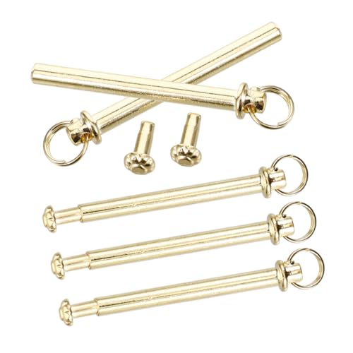DIYEAH 5 Sätze Faltbare Fächer Reparaturteile Metallnieten mit Ring Robuste Handventilator Achsen Ersatzteile für Professionelle Fächerwartung von DIYEAH