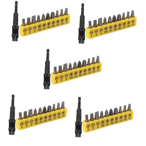 DIYEAH 5 Sätze Flexibler Sechskant-bithalter mit Magnetischem Schwenkkopf für Enge Stellen mit Verschiedenen Legierten Schraubendreherbits Robust und Vielseitig Einsetzbar DIYEAH 5 Sätze Flexibler Sechskant-bithalter mit Magnetischem Schwenkkopf für Enge Stellen mit Verschiedenen Legierten Schraubendreherbits Robust und Vielseitig Einsetzbar von DIYEAH