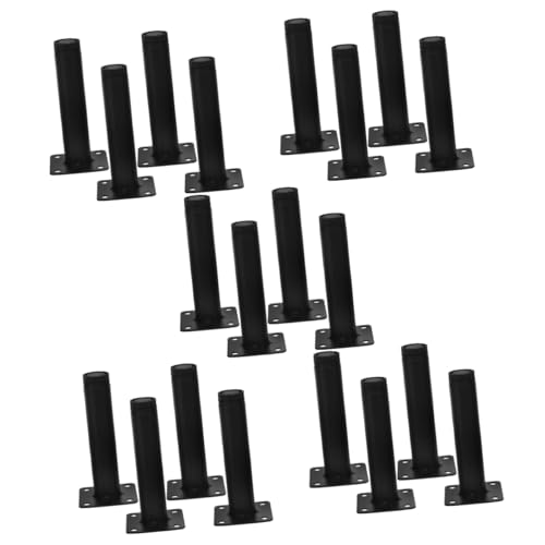 DIYEAH 5 Sätze Möbelbeine Metallbeine Für Sofa Und Nachttisch Schwerlastfähig Verstellbar Für Tv Schränke Sofas Badezimmermöbel 4 Stück * 5 von DIYEAH