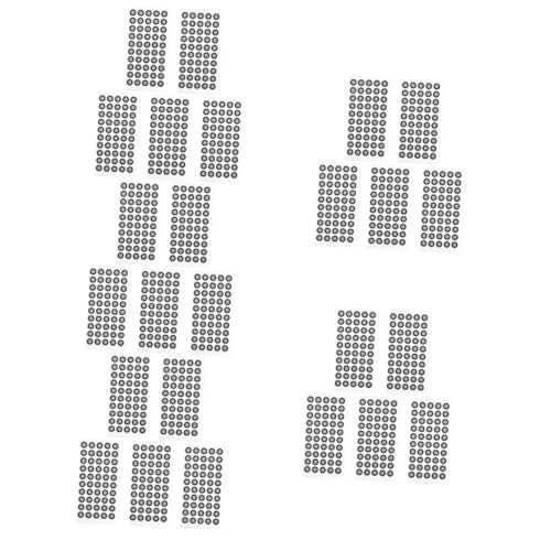 DIYEAH 5 Sätze Reflektierende Filmmarkierungspunktaufkleber Reflektierende Filmpunktmarkierungen 3D Scan Marker Reflektierende Filmmarkierungspunktband Markierungspunkte 5 Blätter * 5 von DIYEAH