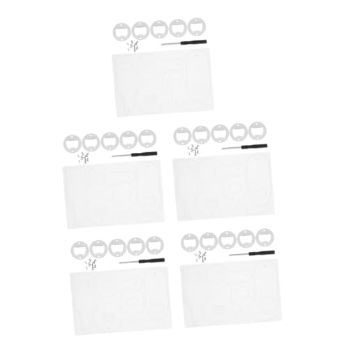 DIYEAH 5 Sätze Silikon Flaschenöffner Form DIY Bier Flaschenöffner Silikonform für Harzgießen Handgemachte Flaschenverschluss Bastelzubehör mit Feiner Verarbeitung und Glatter Oberfläche von DIYEAH