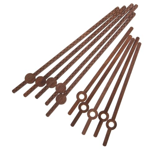 DIYEAH 5 Sätze Zubehör für Wanduhren Retro hoch Hände Analog gestaltet Teil empfindlicher Uhrenaustausch professionelle Uhrzeiger Zeiger von Haushaltsuhren Holz Coffee von DIYEAH