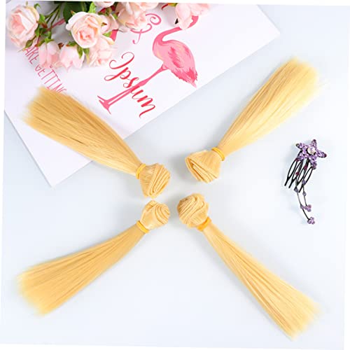 DIYEAH 15cm Selbstgemacht Puppenperücke 5 Stück Hitzebeständige Glatte Haarverlängerungen Puppenzubehör für Handwerk und Basteln für Puppen Langlebig und Realistisch DIYEAH 15cm Selbstgemacht Puppenperücke 5 Stück Hitzebeständige Glatte Haarverlängerungen Puppenzubehör für Handwerk und Basteln für Puppen Langlebig und Realistisch von DIYEAH