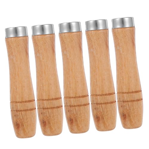 DIYEAH 5 Stück Teiliges Kleine Runde Holzgriffe mit Metallbügeln Universeller Ersatz für Feilen und Handbohrer Ergonomisch Geformt Robustes Holz Rutschfest für Werkstatt und DIYEAH 5 Stück Teiliges Kleine Runde Holzgriffe mit Metallbügeln Universeller Ersatz für Feilen und Handbohrer Ergonomisch Geformt Robustes Holz Rutschfest für Werkstatt und von DIYEAH