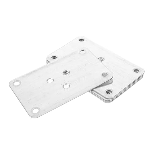 DIYEAH 5 Stück Verbindungsstück für Möbel Befestigungsplatten für Sitz Möbelbeine Möbelbeinverbinder Unterstützung Möbelbeinbefestigung Tischbeinverbinder Eisen Silver von DIYEAH