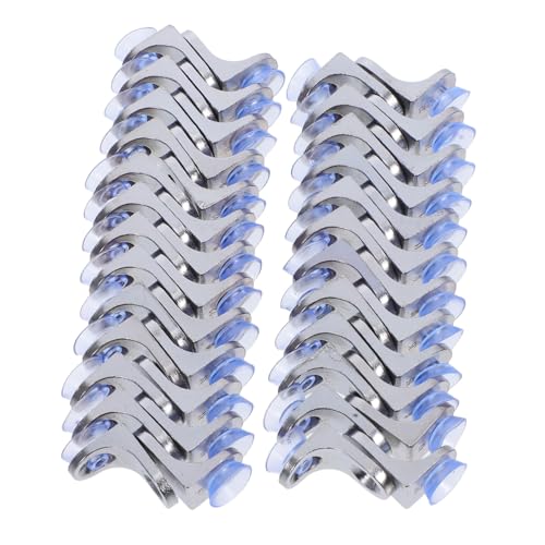 DIYEAH 50 Stück Glasshelf Support Pegs aus Zinklegierung Schwere Ausführung Stabile Regalhalter für Küchenschränke Kleiderschränke und Bücherregale Einfache Montage Rostfrei Rundliche von DIYEAH