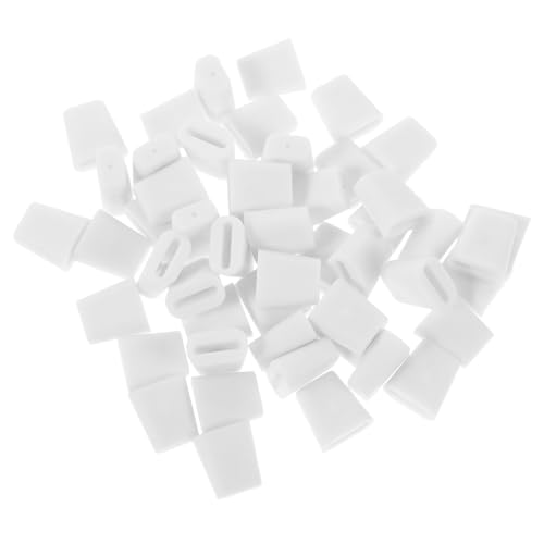 DIYEAH 50 Stück Gummifüße für Küchenspülbecken Schutzgitter Flexible Geräuschdämpfende Ersatzfüße für Abtropfgestelle und Spülbeckenschutz Einfache Montage Weiß Vielseitig Kompatibel von DIYEAH
