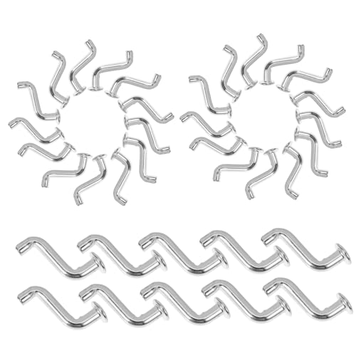 DIYEAH 50 Stück J Bolt Sicherheitsstift für Palettenregal Hakenclip mit Sicherheitsverschluss und Gebogenem Stift für Regalsysteme Einfache Installation und Hohe Tragfähigkeit von DIYEAH