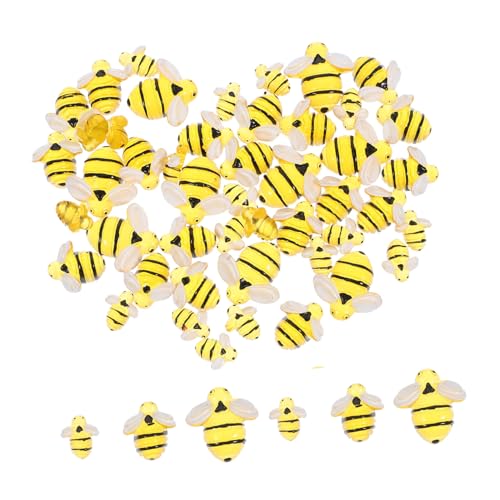 DIYEAH 50 Stück Teiliges Leuchtende Resin Bienen in DREI Langlebige DIY bienenornamente für Handyzubehör Puppenhäuser Garten Basteldekoration Niedliche Flache Bienenverzierungen für DIYEAH 50 Stück Teiliges Leuchtende Resin Bienen in DREI Langlebige DIY bienenornamente für Handyzubehör Puppenhäuser Garten Basteldekoration Niedliche Flache Bienenverzierungen für von DIYEAH