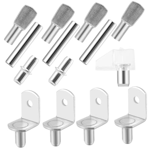 DIYEAH 50 Stück Teiliges Regalstützen Langlebigem Metall Einfache Montage ohne Werkzeug Vielseitig Einsetzbar für Schrank Bücherregal Kleiderschrank Möbel und Vitrinen Silberfarben und DIYEAH 50 Stück Teiliges Regalstützen Langlebigem Metall Einfache Montage ohne Werkzeug Vielseitig Einsetzbar für Schrank Bücherregal Kleiderschrank Möbel und Vitrinen Silberfarben und von DIYEAH