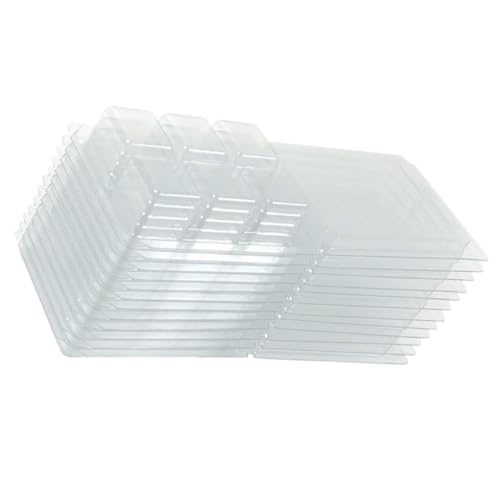 DIYEAH 50 Stück Transparente PVC Wachswürfelform Kunststoff tablett für Seifen Kerzenherstellung Langlebig Wiederverschließbar für DIY wachsschmelzen und Tarts DIYEAH 50 Stück Transparente PVC Wachswürfelform Kunststoff tablett für Seifen Kerzenherstellung Langlebig Wiederverschließbar für DIY wachsschmelzen und Tarts von DIYEAH