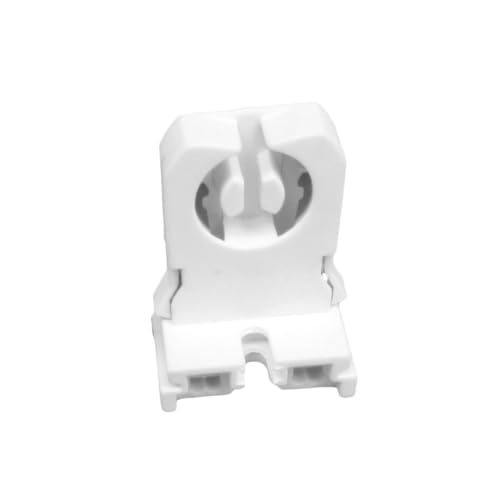 DIYEAH 50 Stück Weiße Langlebige Lampenfassung Feuersicherer Haushalts lampenhalter Einfach Installierbar für Leuchtstoffröhren Geeignet für Büro Schlafzimmer und Wohnräume von DIYEAH