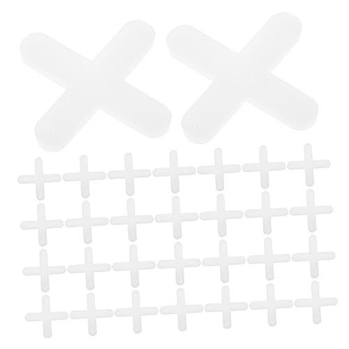 DIYEAH 500 Stück Fliesennivellier Clips Fliesenabstandhalter Kreuz System für Präzise Ausrichtung Verstellbare Höhe Wiederverwendbar Robustes Material Geeignet für Wand und Boden Keramik von DIYEAH