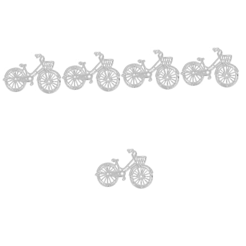 DIYEAH 5St DIY Mini Fahrrad Metall Kohlenstoffstahl Messerform geprägte Ätzung Schneidemesserform Stanzprägemaschine Rechteckige Stanzformen für Briefumschläge Cutting Machine handsense von DIYEAH