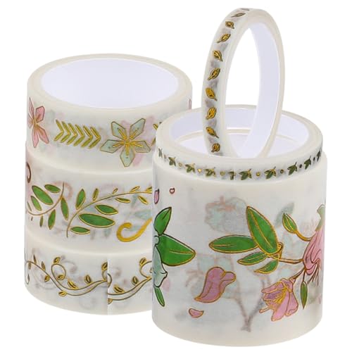 DIYEAH 6 Rollen Dünnes Washi Tape mit Kreativen Floralen Mustern Dekoratives DIY Klebeband für Scrapbooking Tagebücher Geschenkverpackungen und Bastelprojekte Rückstandsfrei Entfernbar DIYEAH 6 Rollen Dünnes Washi Tape mit Kreativen Floralen Mustern Dekoratives DIY Klebeband für Scrapbooking Tagebücher Geschenkverpackungen und Bastelprojekte Rückstandsfrei Entfernbar von DIYEAH