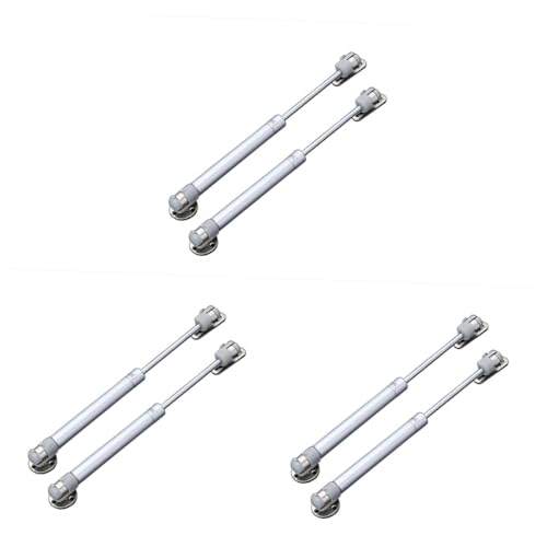 DIYEAH 6 Stück Hydraulische Gasdruckfedern mit Metallgehäuse und Dämpfung Verstärkte Pneumatische Liftstütze für Schranktüren Küchenschränke und Möbel Inklusive Schrauben zur Einfachen von DIYEAH
