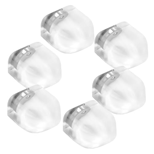 DIYEAH 6 Stück Magnetische Türstopper aus Transparentem Geräuschdämpfendem Silikon mit Starkem Magnet für Bodenmontierte Bohrfreie Türhaltefunktion Stoßfest und Rutschfest für von DIYEAH
