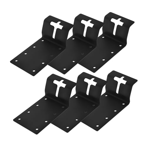 DIYEAH 6 Stück Post Halterungsset Wetterfeste Metallkonstruktion für Zaunstützen Briefkasten und Gartenstrukturen Einfache Installation Robuste Unterstützung Schwarz DIYEAH 6 Stück Post Halterungsset Wetterfeste Metallkonstruktion für Zaunstützen Briefkasten und Gartenstrukturen Einfache Installation Robuste Unterstützung Schwarz von DIYEAH