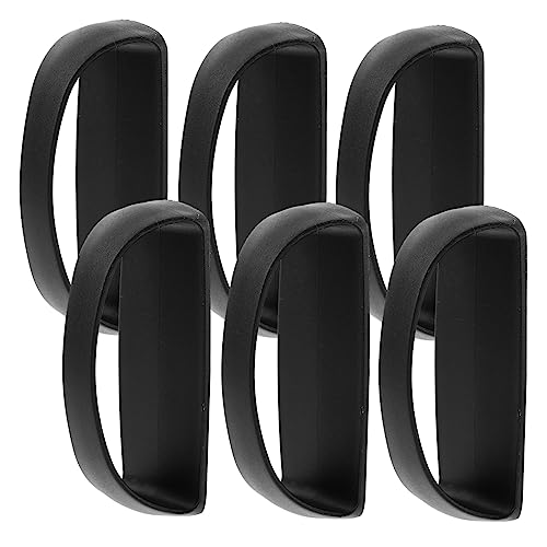 DIYEAH 6Stücke Selbstklebende Türgriffe Abs für Schrank Kleiderschrank und Schiebetüren Bohrung Erforderlich Moderne Möbelgriffe Schwarz Geeignet für Glas Fliesen und Marmor von DIYEAH