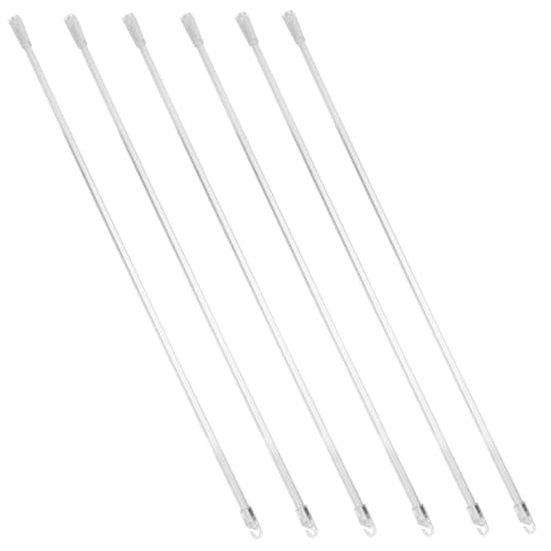 DIYEAH 6 Stück Teiliges Jalousien Wendestab aus Transparentem Pom Langlebig und Sicher mit Haken für Einfache Montage Passend für Fensterjalousien im Wohn Bürobereich von DIYEAH