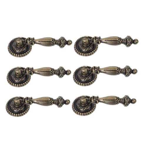 DIYEAH 6 Stück Vintage Schubladengriffe aus Bronze Dekorative Einloch-zinklegierung Griffe mit Glatter Oberfläche Robust und Einfach zu Montieren für Schränke Kommoden Kleiderschränke DIYEAH 6 Stück Vintage Schubladengriffe aus Bronze Dekorative Einloch-zinklegierung Griffe mit Glatter Oberfläche Robust und Einfach zu Montieren für Schränke Kommoden Kleiderschränke von DIYEAH