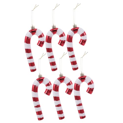 DIYEAH 6stücke Künstliche Zuckerstangen-ornamente Für Drinnen Und Draußen Handbemalt Groß Für Weihnachts Und Silvesterparty-dekoration Baumschmuck Aus Zuckerstangen DIYEAH 6stücke Künstliche Zuckerstangen-ornamente Für Drinnen Und Draußen Handbemalt Groß Für Weihnachts Und Silvesterparty-dekoration Baumschmuck Aus Zuckerstangen von DIYEAH