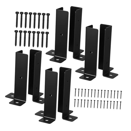 DIYEAH 8 Sätze Teiliges Metall Pfostenanker für Holzgeländer Robuste Bodenhalterung für Pergola Terrasse und Pavillon Wetterfeste Eisenstütze Stabile Deckpfostenbasis für Garten und DIYEAH 8 Sätze Teiliges Metall Pfostenanker für Holzgeländer Robuste Bodenhalterung für Pergola Terrasse und Pavillon Wetterfeste Eisenstütze Stabile Deckpfostenbasis für Garten und von DIYEAH
