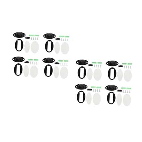 DIYEAH 8 Stck. Teiliges Magnetisches Türstopper Befestigung ohne Bohren Schrauben Starker Magnet Geräuschloser Abs Türhalter für Zuhause Büro Schlafzimmer Bad Schwarz von DIYEAH