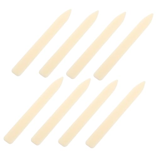 DIYEAH 8 Stück Knochenschaber Aus Rinderimitat Ordner Papierritzer Knochenwerkzeug Buchbinderlineale Scoring-Tool Buchbinde-starterkit Kartenherstellungstools Faltwerkzeug Plastik Weiß von DIYEAH