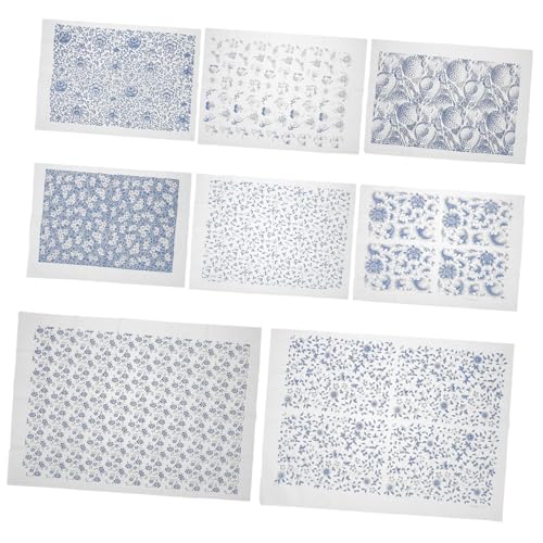 DIYEAH 8 Stück Teiliges Keramische Transferpapier mit Blauen und Weißen Blumen Unterglasur-Porzellan-transfers für Töpferkunst Vielseitige Dekoration Einfach Anzuwenden Professionelle DIYEAH 8 Stück Teiliges Keramische Transferpapier mit Blauen und Weißen Blumen Unterglasur-Porzellan-transfers für Töpferkunst Vielseitige Dekoration Einfach Anzuwenden Professionelle von DIYEAH