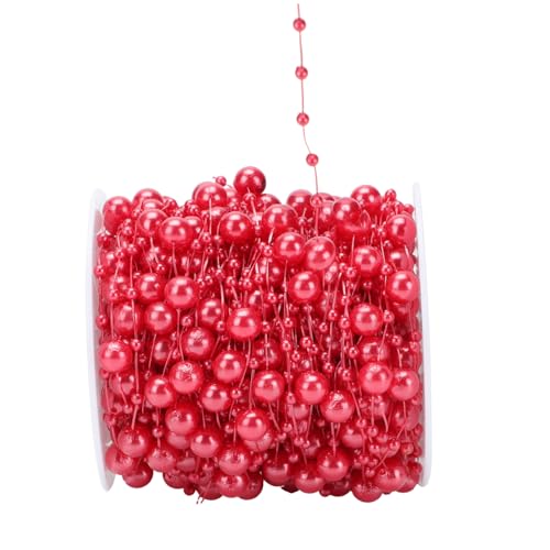 DIYEAH Abs Kunststoff Perlenkette Weihnachtsdekoration DIY Basteln Lichterkette Schmuck für Christbaum Schmuck Zubehör Festliche Rote Perlen für Weihnachtsbaum und DIY Handwerk DIYEAH Abs Kunststoff Perlenkette Weihnachtsdekoration DIY Basteln Lichterkette Schmuck für Christbaum Schmuck Zubehör Festliche Rote Perlen für Weihnachtsbaum und DIY Handwerk von DIYEAH