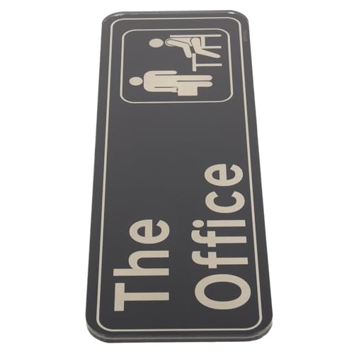 DIYEAH Acryl Türschild Büro Selbstklebend Modern The Office Schild für Glatte Oberflächen Einfache Anbringung Robustes Design Geeignet für Geschäft Klinik Öffentlicher Bereich von DIYEAH
