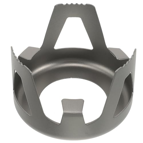 DIYEAH Aluminiumlegierung Brennerständer Campingkocher Basis Langlebiger Winddurchlässiger Alkoholbrenner Halter für Outdoor Camping Picknick Wandern Grillen Survival Nutzung von DIYEAH