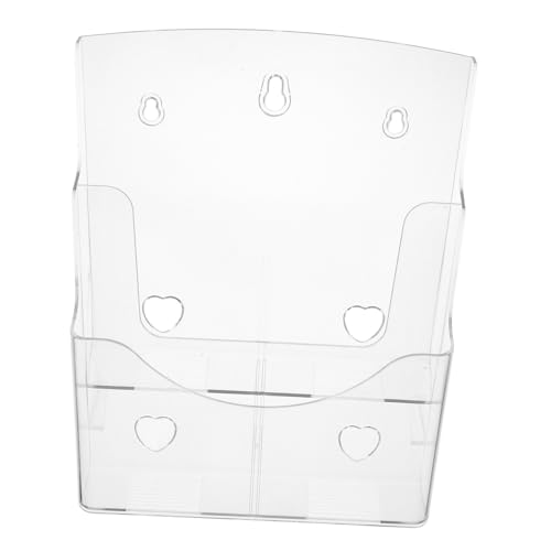 DIYEAH Ausstellungsstand Literaturregal Büro Slot Literaturhalter Zeitschriftenständer Durchsichtiger Flyerhalter Breit Handeln Broschüren-Organizer Zeitschriftenregal Für Transparent P.s von DIYEAH