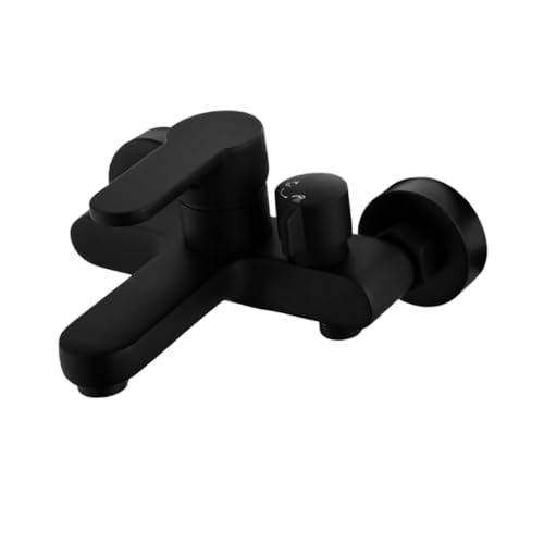 DIYEAH Badewannenarmatur Schwarz Wandmontage Dreiwege Mischbatterie Seitenumschalter Kupfer Badewannenmischer Heiß kalt Wasserhahn für Zuhause Hotel DIYEAH Badewannenarmatur Schwarz Wandmontage Dreiwege Mischbatterie Seitenumschalter Kupfer Badewannenmischer Heiß kalt Wasserhahn für Zuhause Hotel von DIYEAH