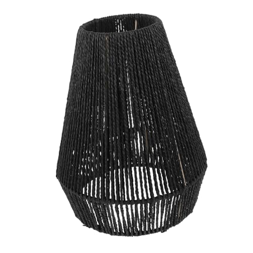 DIYEAH Brauner Retro Lampenschirm Deckenleuchte aus Simuliertem Rattanseil Innenraum Lichtschutz Geflochtene Abdeckung für Wohnzimmer Restaurant und Esszimmer Einfache Montage DIYEAH Brauner Retro Lampenschirm Deckenleuchte aus Simuliertem Rattanseil Innenraum Lichtschutz Geflochtene Abdeckung für Wohnzimmer Restaurant und Esszimmer Einfache Montage von DIYEAH