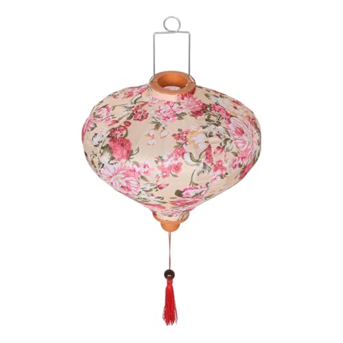 DIYEAH Chinesische Vintage Laterne Seide Mit Floralen Mustern Handgefertigte wasserdichte Hängelaterne Für Outdoor Dekoration Das Mittherbstfest DIYEAH Chinesische Vintage Laterne Seide Mit Floralen Mustern Handgefertigte wasserdichte Hängelaterne Für Outdoor Dekoration Das Mittherbstfest von DIYEAH
