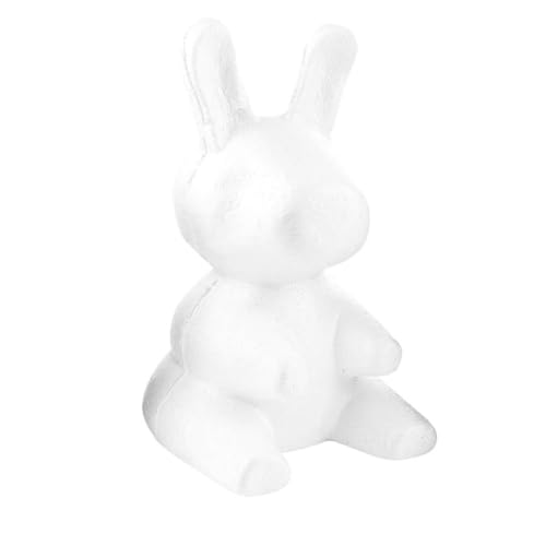 DIYEAH DIY Kaninchenform Modell aus Langlebigem Lather Material Weiß Vielseitig Bemalbar und Bastelbar für Blumenarrangements und Kreative Dekorationen von DIYEAH