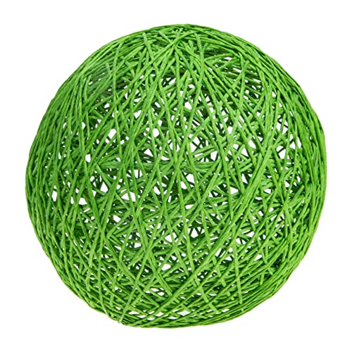 DIYEAH Dekorativer Rattan Ball Lampenschirm Einzigartiger Kronleuchter für Deckenleuchte Tischlampe oder Wandlampe Robuste und Langlebige Leuchtenabdeckung von DIYEAH
