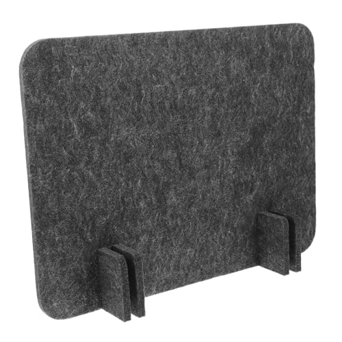 DIYEAH Desktop -Bildschirm Tischteiler Schreibtischzubehör Büroschreibtischbildschirm Büromaterial Für Den Schreibtisch Workstation-partition Desktop-privatsphäre-teiler Gefühlt Dark Grey von DIYEAH
