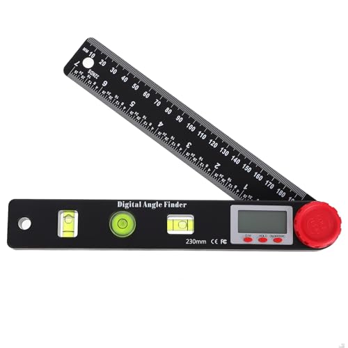 DIYEAH Digitale Winkelmessgerät Goniometer Kunststoff Präziser Winkelmesser ohne Batterie für Holzarbeiten und Bauprojekte DIYEAH Digitale Winkelmessgerät Goniometer Kunststoff Präziser Winkelmesser ohne Batterie für Holzarbeiten und Bauprojekte von DIYEAH