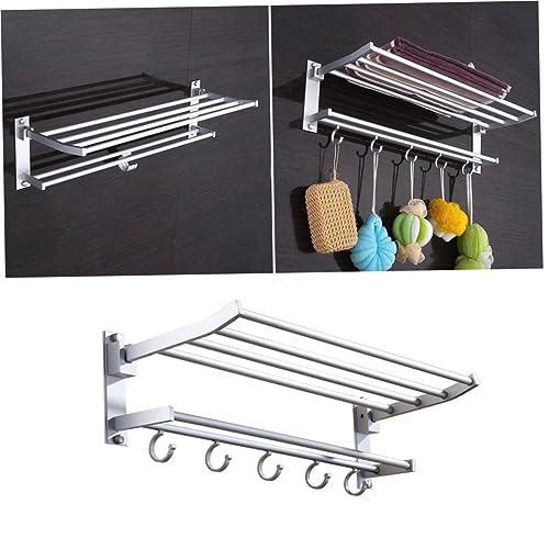 DIYEAH Doppelter Handtuchhalter Space Aluminium und Flexibel mit Haken für Handtücher und Badeschwamm Rostfrei Einfache Montage für Bad und Küche Platzsparend Silberfarben DIYEAH Doppelter Handtuchhalter Space Aluminium und Flexibel mit Haken für Handtücher und Badeschwamm Rostfrei Einfache Montage für Bad und Küche Platzsparend Silberfarben von DIYEAH
