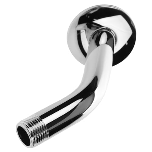 DIYEAH Edelstahl Duscharm mit Rosette Wandmontage Langlebig Korrosionsbeständig Stabil für Bad Dusche Zubehör von DIYEAH