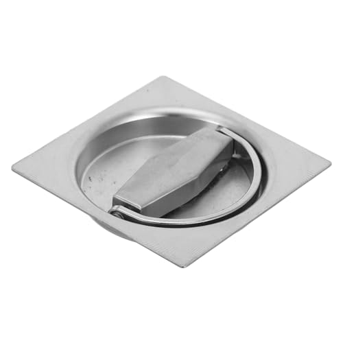 DIYEAH Edelstahl Einlassgriff Rund Verdeckt Montierter Griff für Schiebetüren Schränke Gebürstete Oberfläche Silberfarbener Quadratischer Flachgriff Geeignet für Brandschutztüren DIYEAH Edelstahl Einlassgriff Rund Verdeckt Montierter Griff für Schiebetüren Schränke Gebürstete Oberfläche Silberfarbener Quadratischer Flachgriff Geeignet für Brandschutztüren von DIYEAH