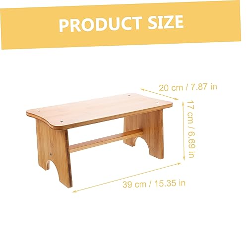 DIYEAH Ergonomischer Holz Fußhocker rutschfest für Erwachsene und Bequeme Fußstütze für Büro und Zuhause Vielseitiger Tritt und Sitzhocker zur Entlastung von Rücken und Beinen von DIYEAH