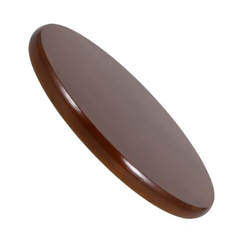 DIYEAH Ergonomischer Runder Holz Hockersitz Ersatzteil Stabile Komfortable Sitzfläche für Barhocker Vielseitig für Bars Restaurants und Kleine Wohnräume Walnussfarbe von DIYEAH